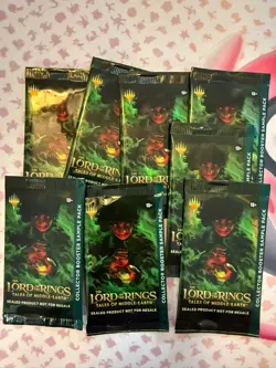 MTG - 8 x Collector Booster SAMPLE PACK - Lord of the Rings - 8 Packs Total - Image 1