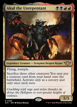 Akul the Unrepentant Foil - Outlaws Of Thunder Junction MTG-NM - Image 1