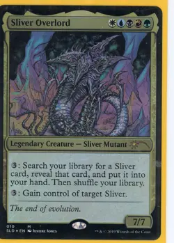 2019 Magic the Gathering Silver Overlord Legendary Creature Silver Mutant Foil - Image 1
