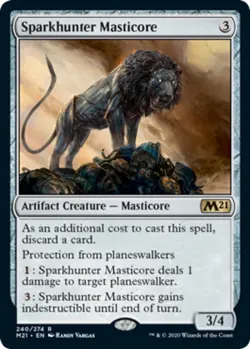 MTG - 4 x Sparkhunter Masticore - Playset 4x x4 - Core Set 2021 Regular NM - Image 1