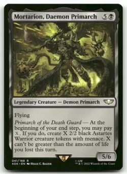 Mortarion, Daemon Primarch #41 MTG Warhammer NM X1 - Image 1