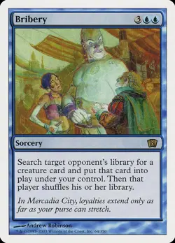 MTG Bribery Eighth Edition 64 Regular Rare - Image 1