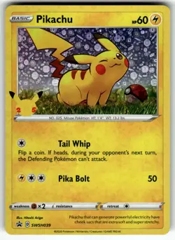Pikachu - (General Mills) SWSH039 NM Pokemon Card - Image 1