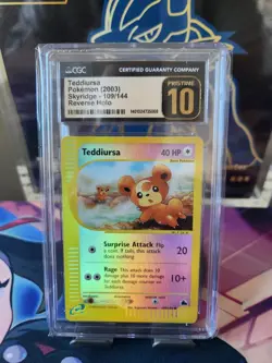 Pokemon Teddiursa Reverse Holo Skyridge 109 CGC Pristine 10 - Image 1