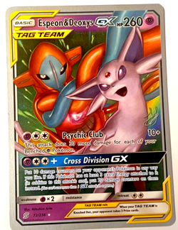 🔥🔥 2019 POKEMON 72/236 WORLD CHAMPIONSHIPS unified : ESPEON & DEOXYS GX 🔥🔥 - Image 1