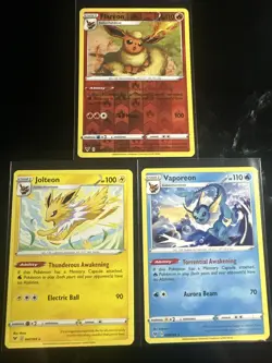 Pokemon TCG Vivid Voltage Jolteon, Flareon, Vaporeon Nm - Image 1