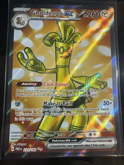 Gholdengo ex 231/182 Sv04: Paradox Rift Holo Pokemon TCG Full Art - Image 1