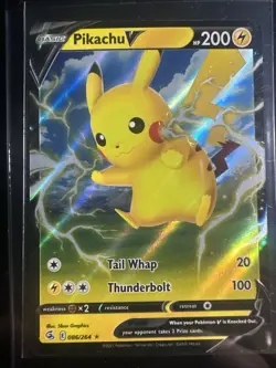 Pokemon TCG Pikachu V Fusion Strike 086/264 Holo Ultra Rare - Image 1
