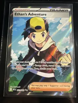 2025 POKEMON DRI EN-DESTINED RIVALS ULTRA RARE #221 ETHAN'S ADVENTURE - Image 1