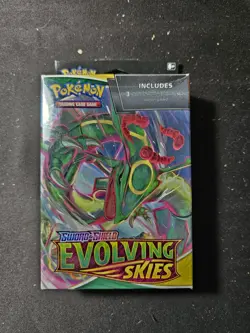 Pokemon TCG Sword & Shield Evolving Skies 3 Booster Pack Hanger Box - Sealed - Image 1