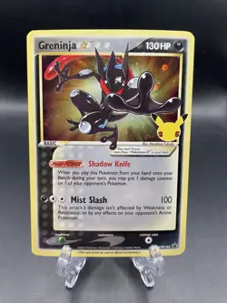 Pokemon Greninja Gold Star Celebrations Promo Sword & Shield Promo SWSH144 - Image 1