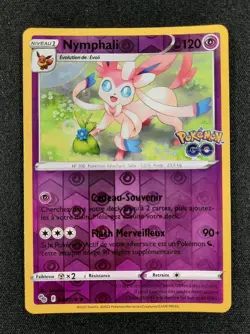 Carte Pokemon : Nymphali Holo Reverse 2022 Pokemon Go 035/078 Exc 🇲🇫 - Image 1
