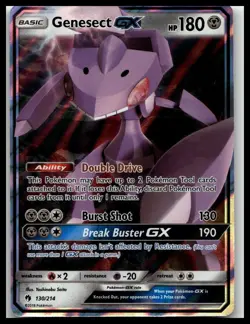 Pokemon TCG SM - Lost Thunder #130/214 Genesect GX - Image 1