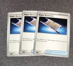 3x Night Stretcher partial Playset - 061/064 - Shrouded Fable - Pokemon TCG NM - Image 1