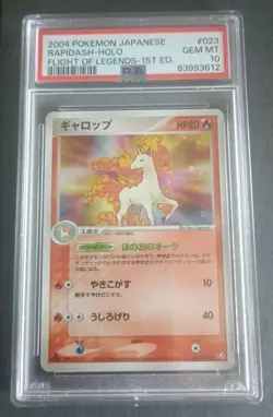 2004 Pokemon JPN Flight Of Legends 1ST ED Rapidash Holo PSA 10 - Image 1