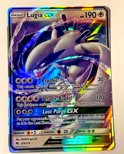 🔥🔥 Pokemon Lugia GX 159/214 Sun&Moon SM-Lost Thunder Holo Near Mint NM 🔥🔥 - Image 1