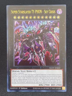 Yugioh Super Starslayer TY-PHON - Sky Crisis AGOV-EN042 Ultra Rare NM - Image 1