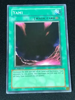 YUGIOH YAMI LOB-051 1ST COMMON (NM) NA PRINT - Image 1