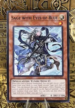 Yugioh! Sage with Eyes of Blue SDWD-EN013 Blue-Eyes White Destiny NM Common - Image 1