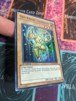 Yu-Gi-Oh! Gem-Knight Tourmaline HA05-003 1st Edition Super Rare NM a1/ - Image 2