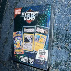 1x Pokemon Limited Edition Mystery Gems 1 Guaranteed Graded Card 1 Booster Pack - Image 3