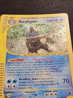 Pokemon Card Feraligatr 12/165 Expedition ENG Cosmos Holo Excellent - Image 2