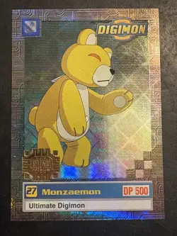 DIGIMON Ultimate MONZAEMON 27 Holo Prism UPPER DECK 1999 Trading Card #U2 of 8 - Image 1
