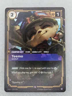 Riftbound Teemo TCG Card 197 League of Legends English Pack Fresh! - Image 1