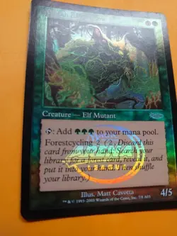 Elvish Aberration. rare elf mutant Magic the Gathering Card. foil DCI PROMO - Image 3