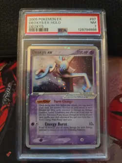 Pokemon Deoxys EX 2005 Holo Card 97/107 Deoxys Psa 7 - Image 1