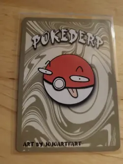 1st Edition Pokederp 2 Char - Charmander 1/3 Secret Rare Custom Derpy Card #2 - Image 2
