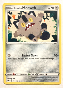 Pokemon Meowth! + FREE extra Rare card ! - Image 1