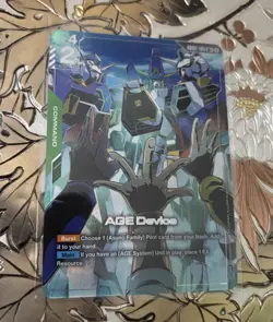 Gundam TCG Card Game Dual Impact GD02-103 R+ AGE Device Command Alt Art - Image 1