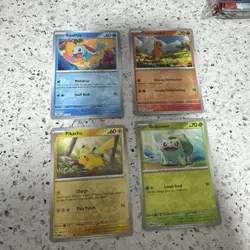 Pokemon 151 S&V Costco Promo Cards- Set Cosmos Pikachu Charmander Squirtle ✨ - Image 1