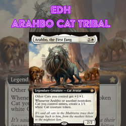 EDH - Arahbo Cat Tribal, MTG Commander Deck, Bracket 2 - Image 1