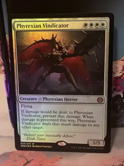 Phyrexian Vindicator Phyrexia: All Will Be One Foil NM #027 - Image 1