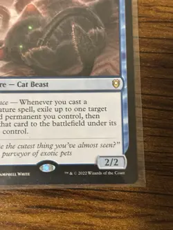 Displacer Kitten Commander Legends: Battle for Baldur's Gate CLB 063 MTG Magic - Image 3