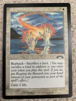MTG Reaping the Rewards Exodus NM WHITE Magic the Gathering - Image 1