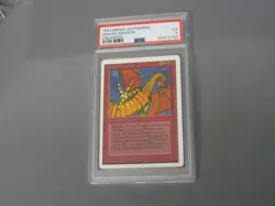 1993 Magic the Gathering Unlimited, Shivan Dragon, PSA 5 - Image 3