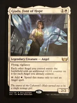 1x Giada, Font of Hope (014) Streets of New Capenna LP MTG Magic x1 MKE - Image 1