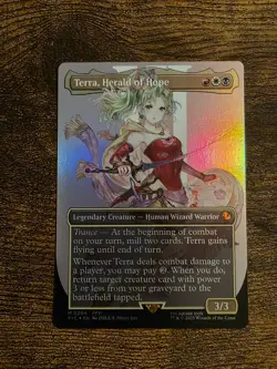 MTG (FIC) - Terra, Herald of Hope (Borderless) (#204) - Foil NM/M - Image 1