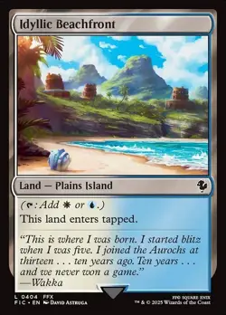 MTG - 4 x Idyllic Beachfront - Playset 4x x4 - Final Fantasy Commander - Image 2