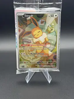 Pokemon TCG Eevee - 173 SVP Prismatic Evolutions ETB Promo Card Pack SEALED - Image 1