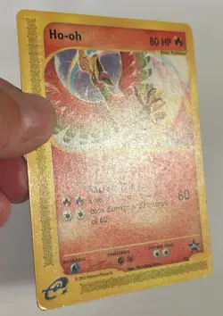Pokemon Card Ho-oh Wizards of the Coast Series #52 Black Star Promo MP - Image 3