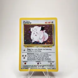 Pokemon TCG Clefairy Base Set 5/102 Holo Unlimited Holo Rare [LP] - Image 1