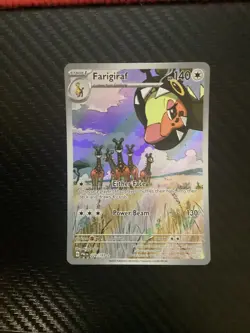 Pokemon TCG S&V Paldea Evolved Farigiraf 228/193 Illustration Rare Near Mint - Image 1