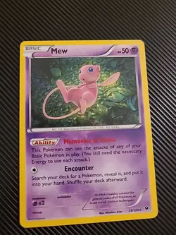 Mew - 29/124 - Non Holo Rare Fates Collide Set - Pokemon Card - NM - Image 1