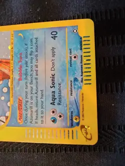 Pokemon Azumarill H4/H32 Aquapolis Holo Near Mint - Image 4