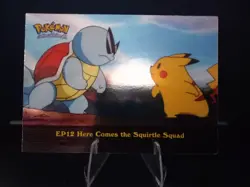 2000 Topps Pokemon TV #EP12 Here Comes the Squirtle Squad Silver Foil - Image 1