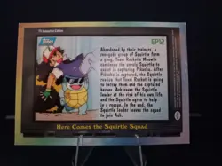 2000 Topps Pokemon TV #EP12 Here Comes the Squirtle Squad Silver Foil - Image 2